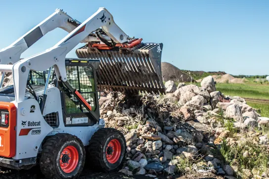 bobcat rock bucket attachment